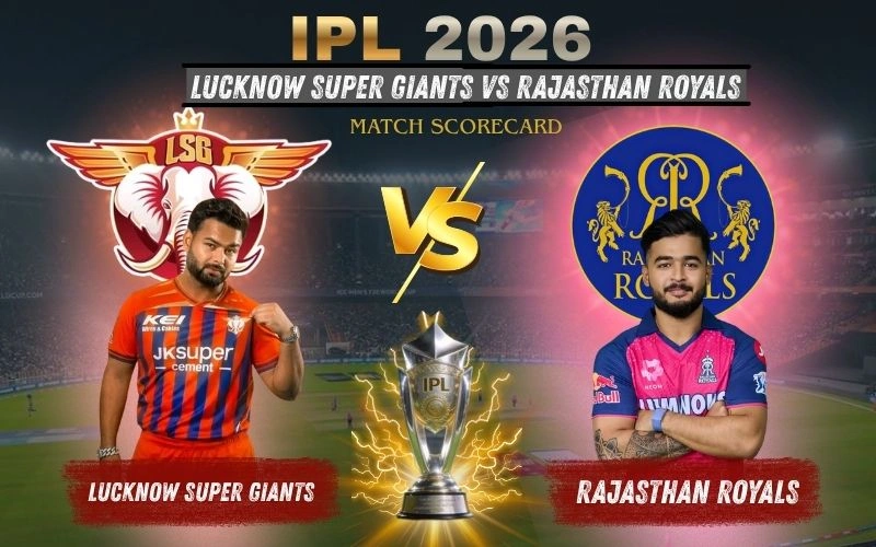 Lucknow Super Giants vs Rajasthan Royals Match Scorecard