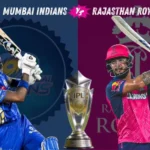 मुंबई इंडियन्स वि राजस्थान रॉयल्स सामन्याचे स्कोअरकार्ड