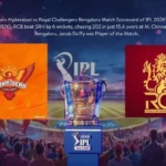 Sunrisers Hyderabad vs Royal Challengers Bengaluru Match Scorecard