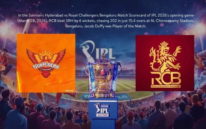 Sunrisers Hyderabad vs Royal Challengers Bengaluru Match Scorecard