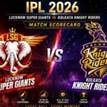 Lucknow Super Giants vs Kolkata Knight Riders Match Scorecard