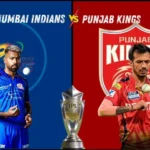 Mumbai Indians vs Punjab Kings Timeline