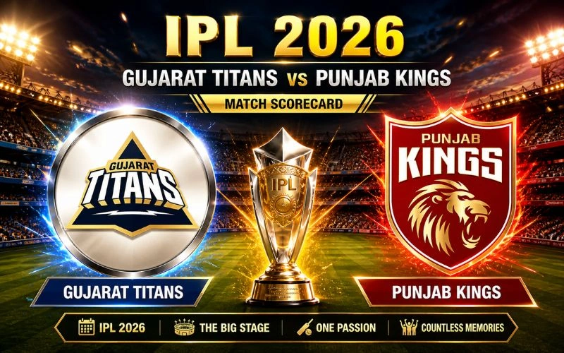 Gujarat Titans vs Punjab Kings Match Scorecard