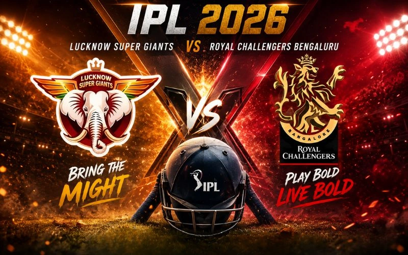 Lucknow Super Giants vs Royal Challengers Bengaluru Timeline
