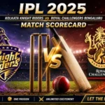 kolkata knight riders vs royal challengers bengaluru match scorecard