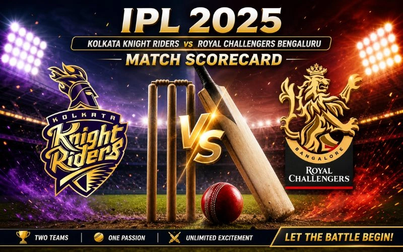 kolkata knight riders vs royal challengers bengaluru match scorecard