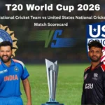 India National Cricket Team vs United States National Cricket Team Match Scorecard