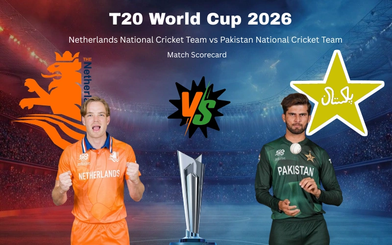 Netherlands National Cricket Team vs Pakistan National Cricket Team Match Scorecard: Pakistan Secures Thrilling 3-Wicket Victory in T20 World Cup Netherlands National Cricket Team vs Pakistan National Cricket Team Match Scorecard: Pakistan Secures Thrilling 3-Wicket Victory in T20 World Cup