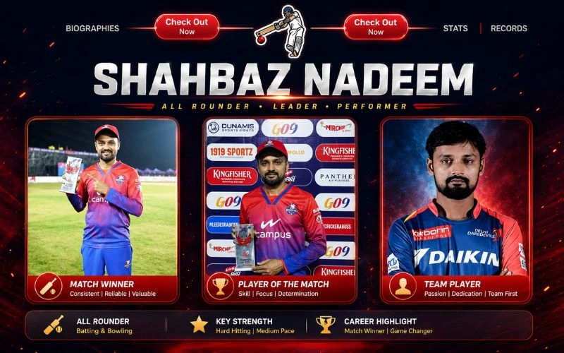 Shahbaz Nadeem Stats