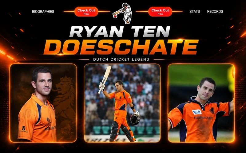 Ryan Ten Doeschate Stats: Complete Career Numbers, IPL Records, Coaching Success, Achievements and Legacy