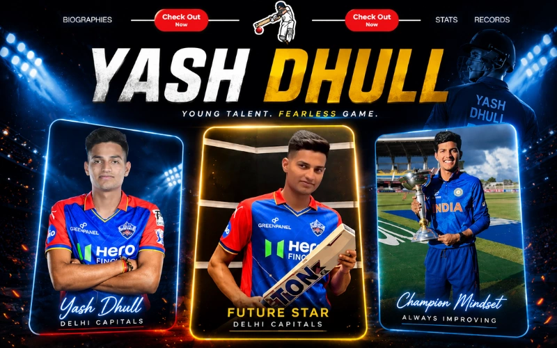 Yash Dhull Stats: Complete Career Overview, IPL Struggles & Domestic Dominance
