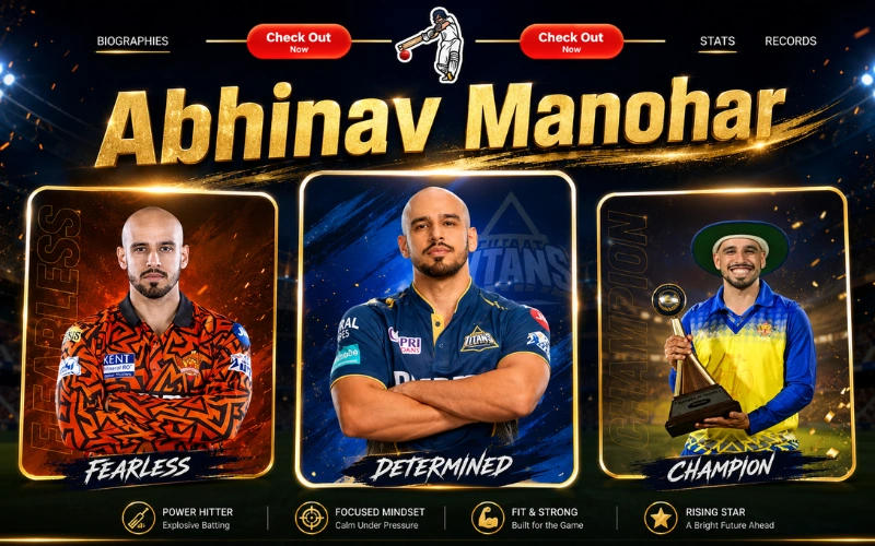 Abhinav Manohar Stats: Complete IPL Career Numbers, Records, Performance and 2026 Update Abhinav Manohar Stats: Complete IPL Career Numbers, Records, Performance and 2026 Update