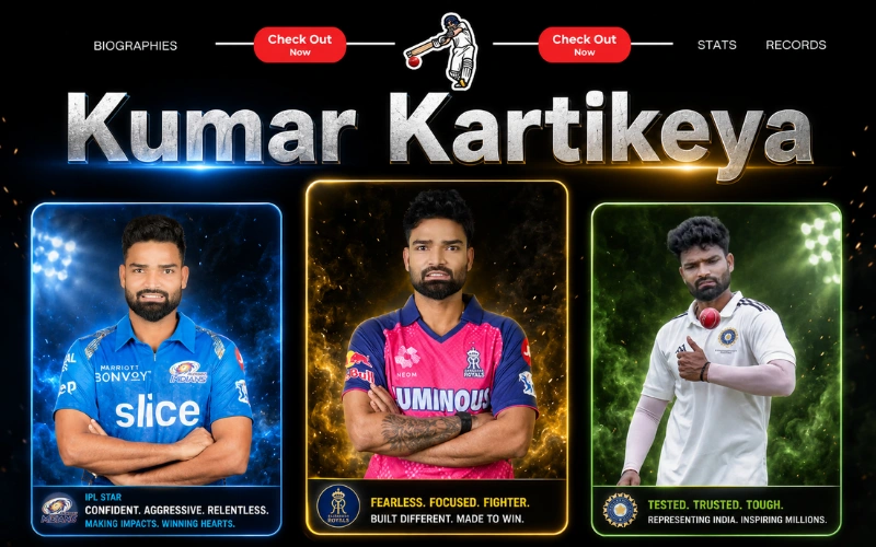 Kumar Kartikeya Stats: IPL Career, Age, Team, Net Worth & Complete Records