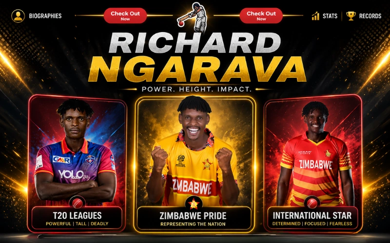 Richard Ngarava Stats: Complete Career Breakdown, Age, Height, Bowling Records & Net Worth 2026 Richard Ngarava Stats: Complete Career Breakdown, Age, Height, Bowling Records & Net Worth 2026
